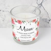 Personalised Floral Sentimental Scented Jar Candle Extra Image 3 Preview